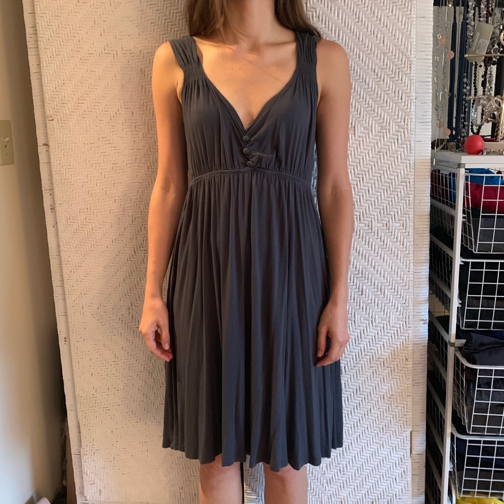 Soprano grey Grecian dress